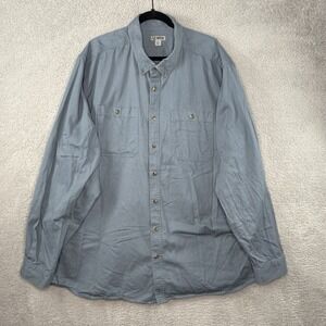 Guide Series Denim Mens Button Down Shirt Heavy Duty 3XL Gander Mountain Pockets